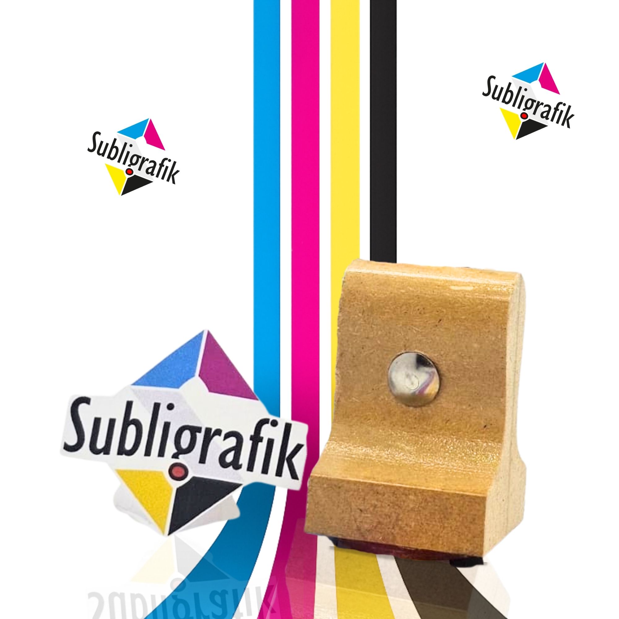 SELLO DE MADERA 3X3 CM