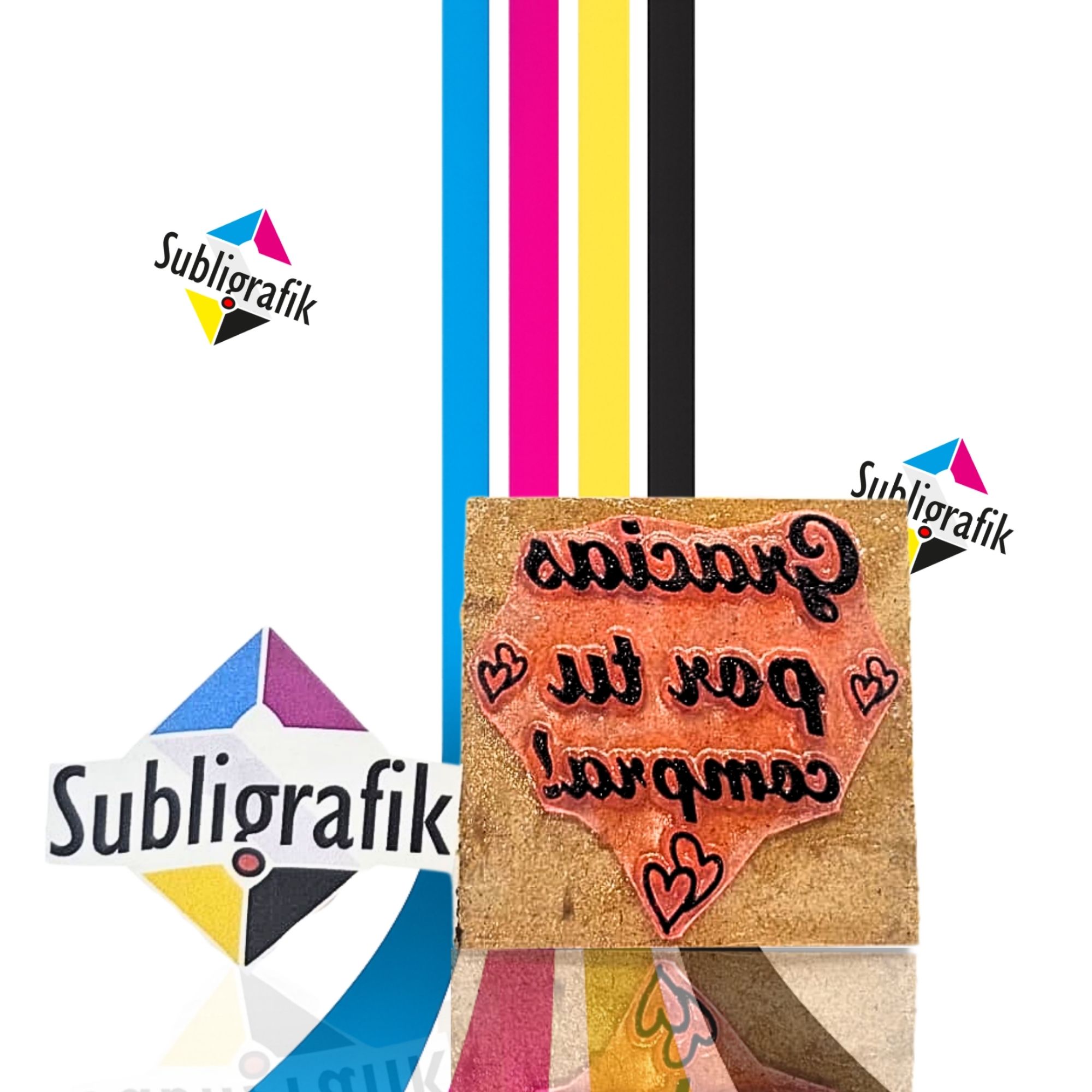 SELLO DE MADERA 5X5 CM - Image 2