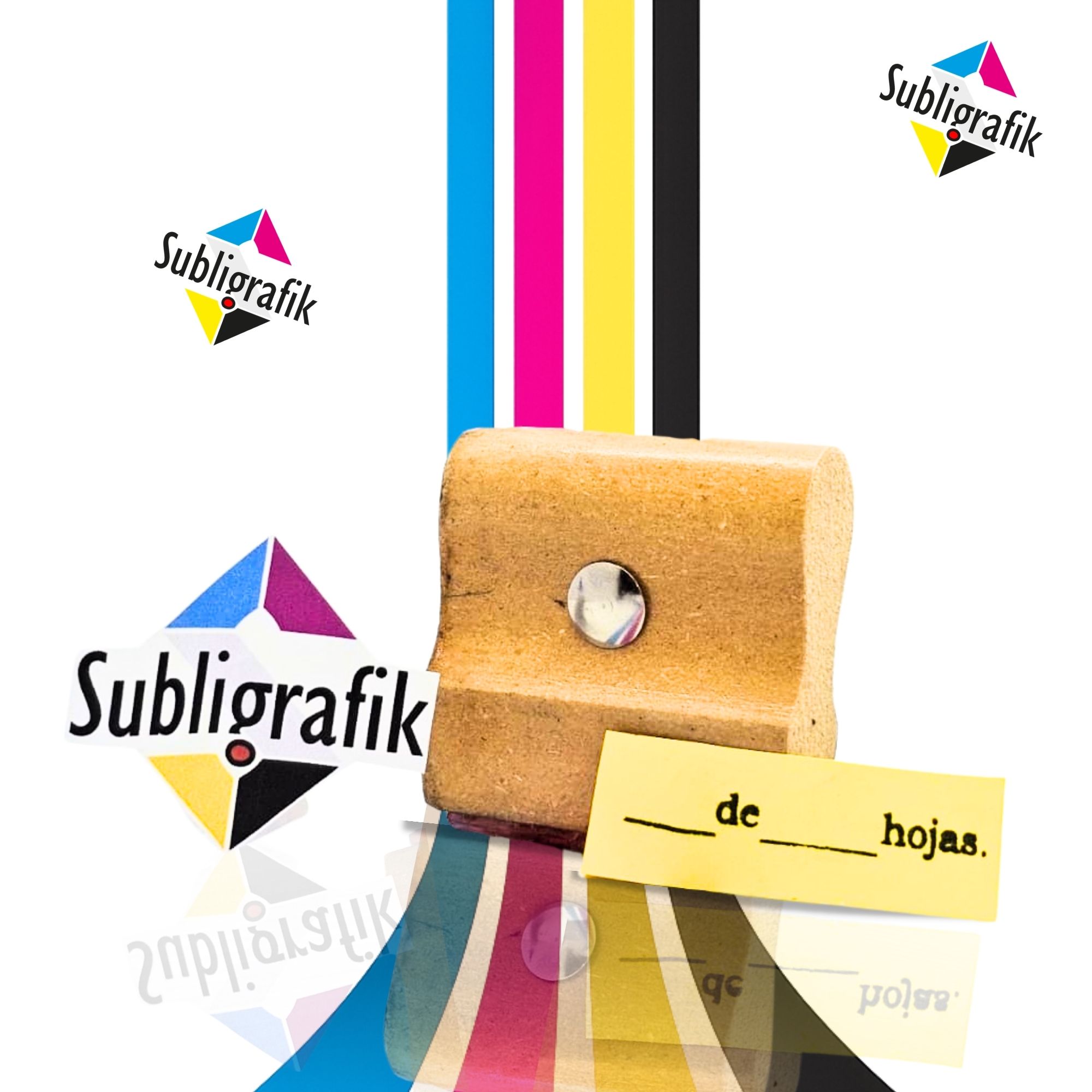 SELLO DE MADERA 4X1 CM - Image 2